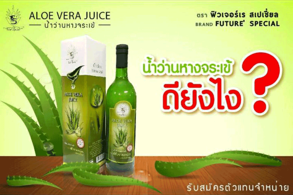 น้ำว่านหางจระเข้ช่วยเพิ่มภูมิคุ้มกันให้ร่างกาย Alovera Juice Brand Future’ ช่วยบำรุงผิวพรรณ เพื่อสุขภาพของคนที่คุณรัก บำรุงระบบลำไส้และกระเพาะ