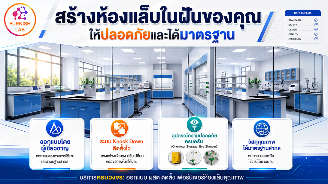 สินค้า มาตรฐานISO รับผลิตตามความต้องการเฟอร์นิเจอร์ห้องแล็บ มาตรฐานห้องปฏิบัติการ ออกแบบครบวงจร จำหน่าย